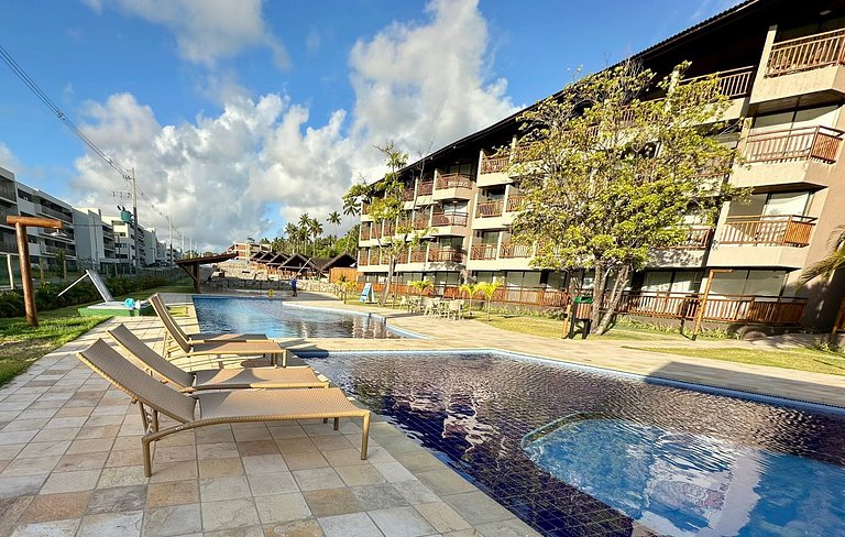 Apto no Carneiros Atlântico - Pé na areia (D019)