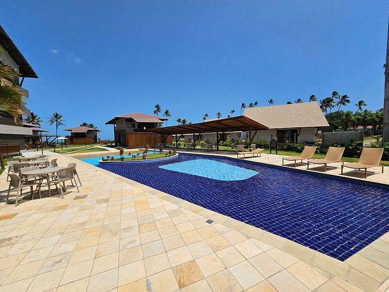 Apto no Carneiros Atlântico - Pé na areia (D019)