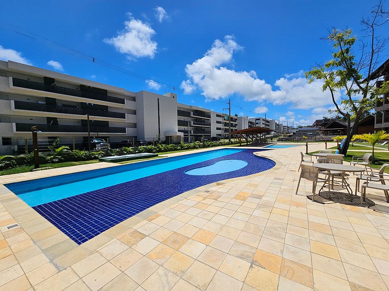 Apto no Carneiros Atlântico - Pé na areia (D019)