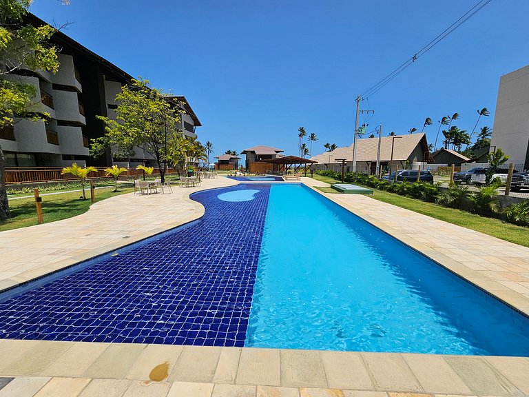 Apto no Carneiros Atlântico - Pé na areia (D019)