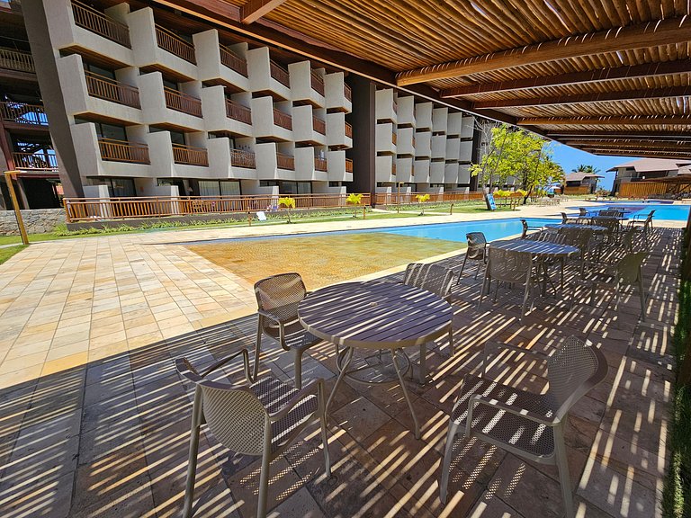 Apto no Carneiros Atlântico - Pé na areia (D019)