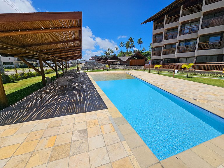 Apto no Carneiros Atlântico - Pé na areia (D019)