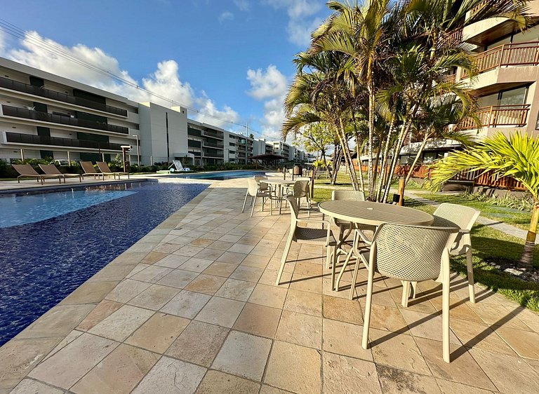 Apto no Carneiros Atlântico - Pé na areia (D019)