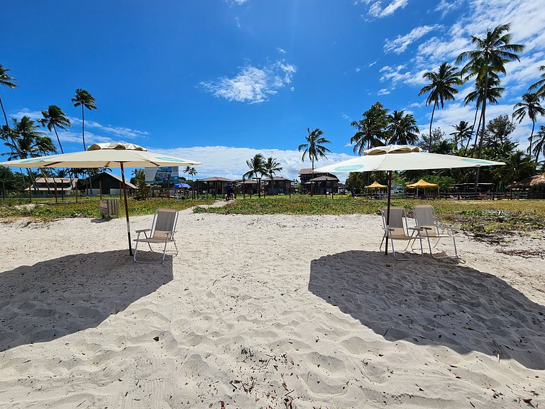 Apto no Carneiros Atlântico - Pé na areia (D019)