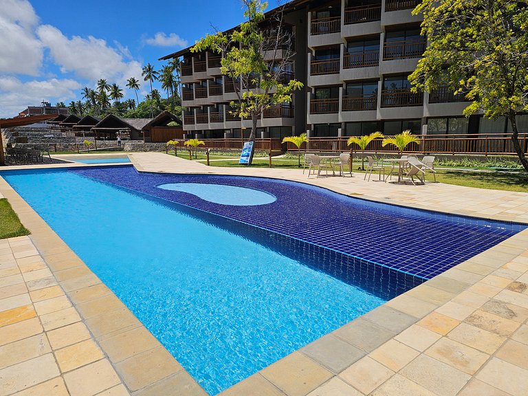 Apto no Carneiros Atlântico - Pé na areia (D019)