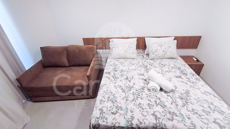 Studio no Carneiros Atlântico - Pé na areia (D120)