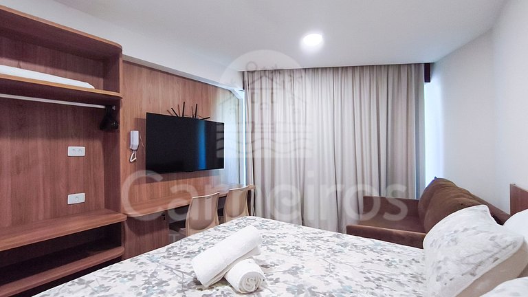 Studio no Carneiros Atlântico - Pé na areia (D120)