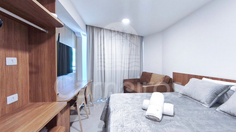 Studio no Carneiros Atlântico - Pé na areia (D112)