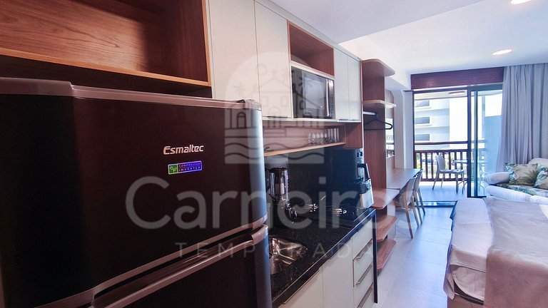 Studio no Carneiros Atlântico - Pé na areia (D112)