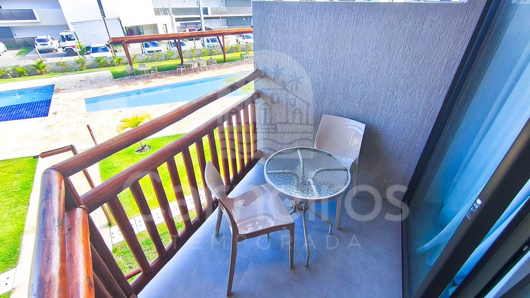 Studio no Carneiros Atlântico - Pé na areia (D112)