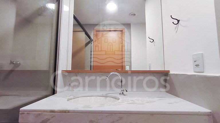 Studio no Carneiros Atlântico - Pé na areia (D112)