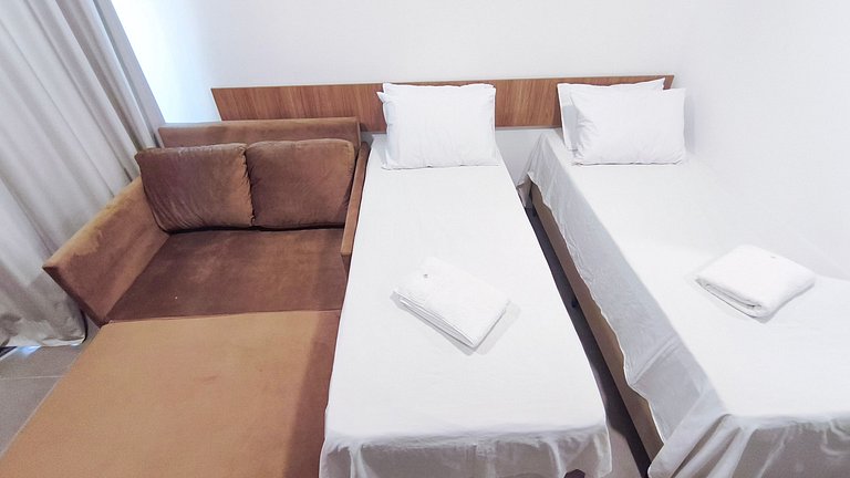 Studio no Carneiros Atlântico - Pé na areia (D009)