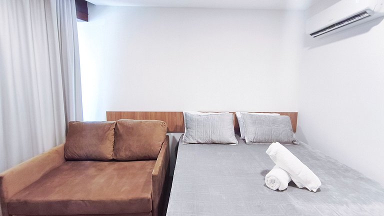 Studio no Carneiros Atlântico - Pé na areia (D009)