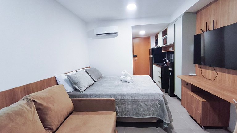 Studio no Carneiros Atlântico - Pé na areia (D009)