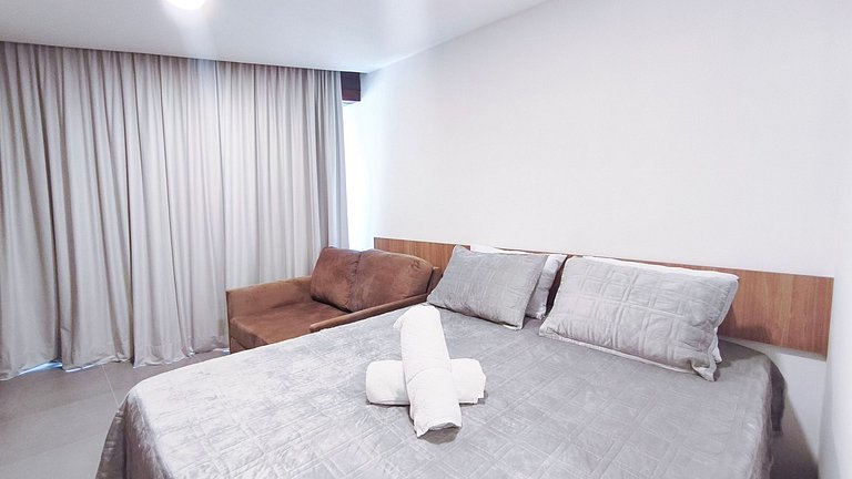 Studio no Carneiros Atlântico - Pé na areia (D009)