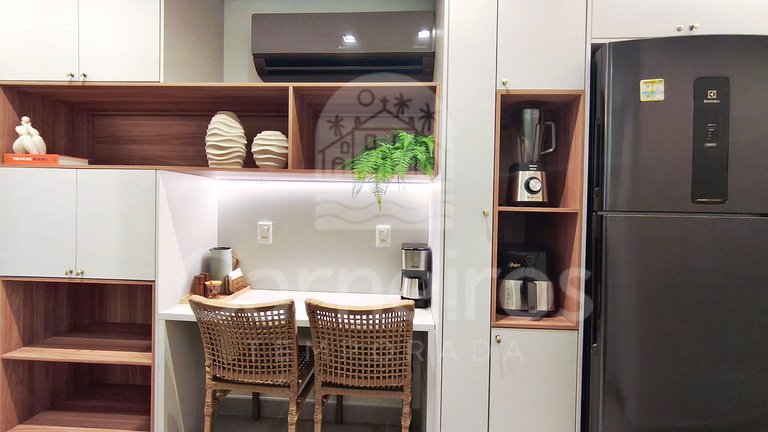 Studio Vista Piscina no Beach Class Verano (C15-2)