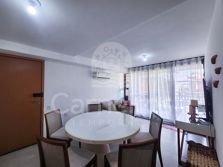 Apartamento no Carneiros Atlântico - Beira-Mar (D026)