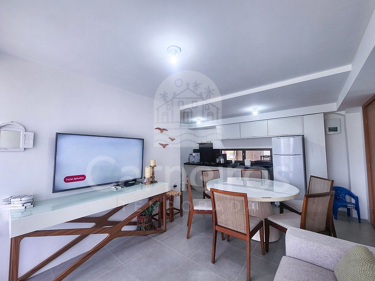 Apartamento no Carneiros Atlântico - Beira-Mar (D026)