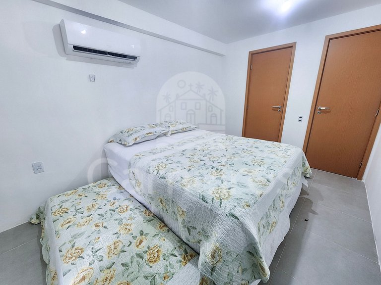 Apartamento no Carneiros Atlântico - Beira-Mar (D026)