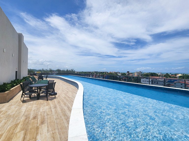 Studio | Terrazza Beach | Perto da Vila Padre Arlindo (C05)