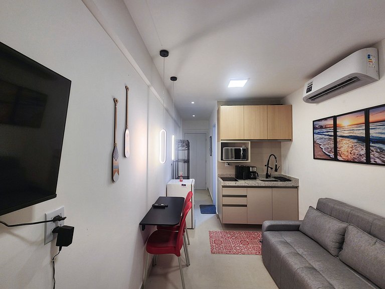 Studio | Terrazza Beach | Perto da Vila Padre Arlindo (C05)