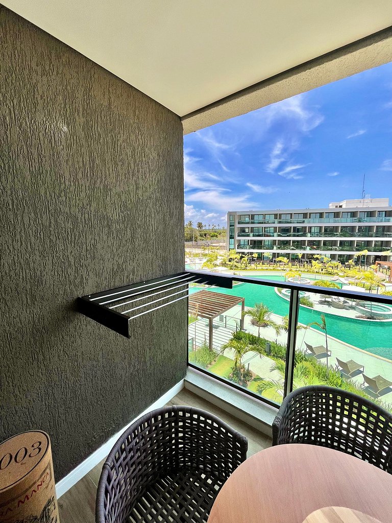 Studio Vista Piscina no Beach Class Verano (B12-3)