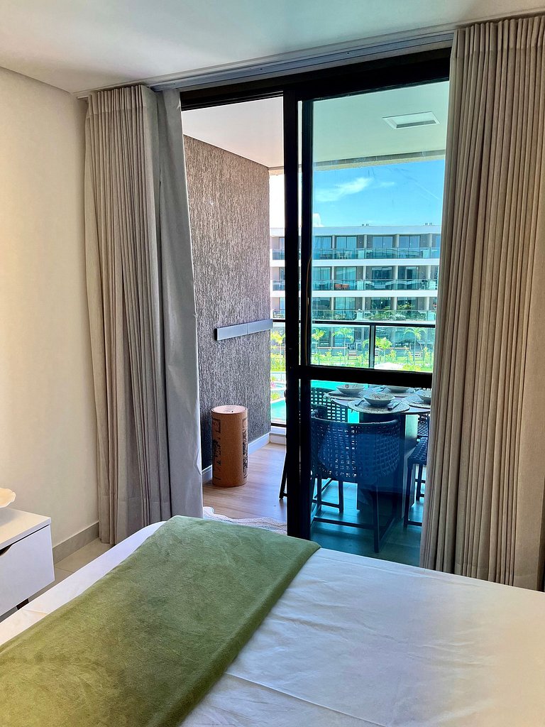 Studio Vista Piscina no Beach Class Verano (B12-3)