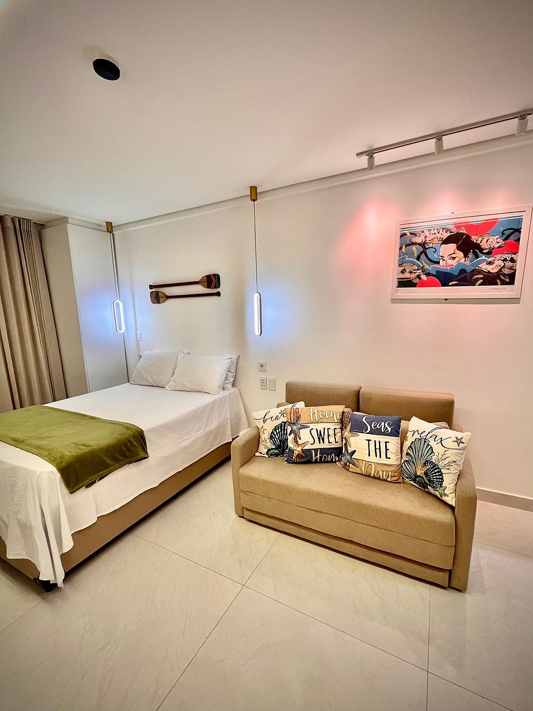 Studio Vista Piscina no Beach Class Verano (B12-3)