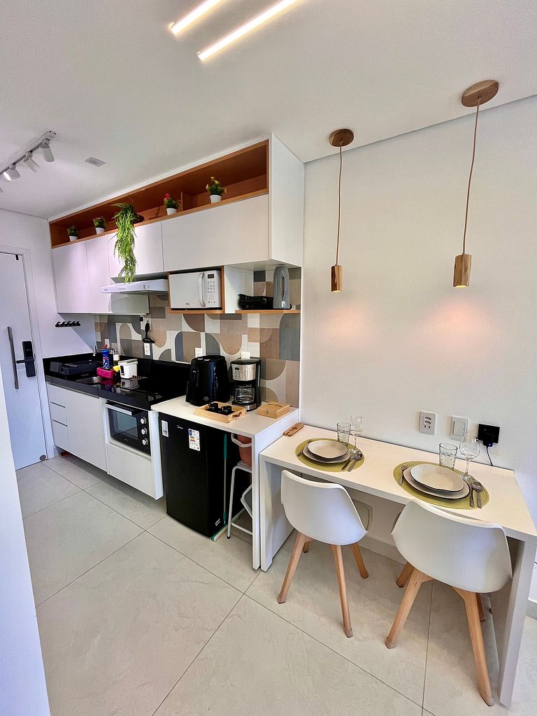 Studio Vista Piscina no Beach Class Verano (B12-3)