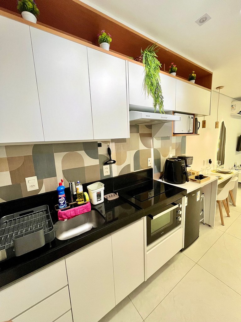 Studio Vista Piscina no Beach Class Verano (B12-3)