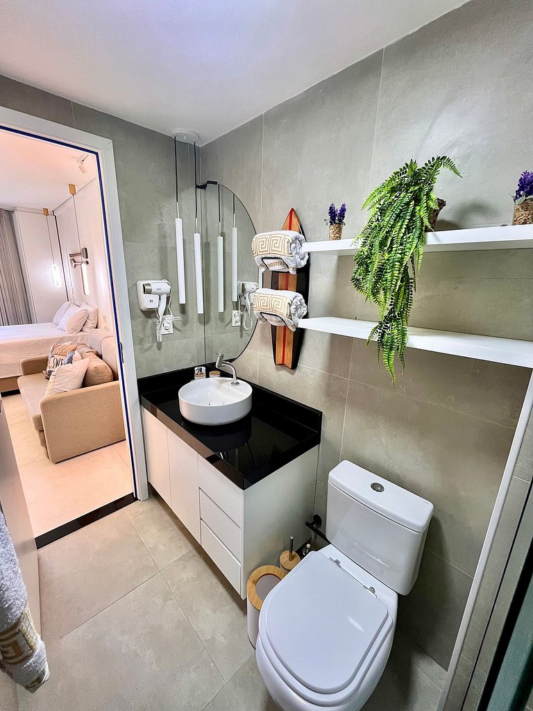 Studio Vista Piscina no Beach Class Verano (B12-3)