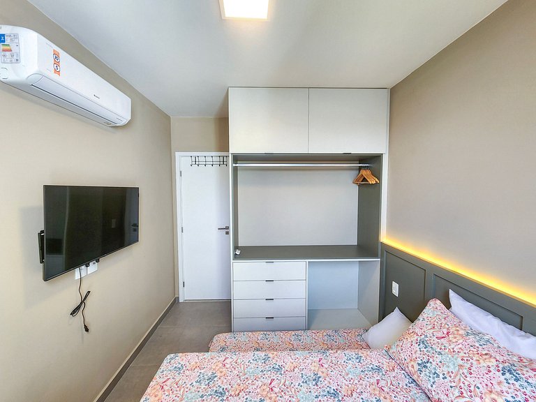 Studio Beira-Mar no Nomar Beach (A06-B)