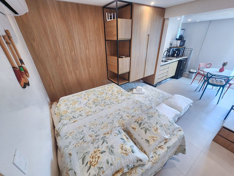 Studio no Rooftop Tamandaré - (C01) - Melhor local para banh