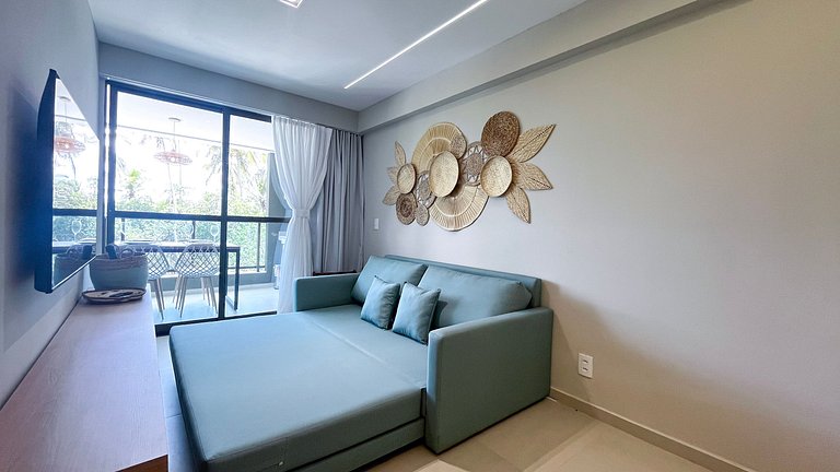 Carneiros | Varanda Gourmet e Vista Piscina(C08-5)