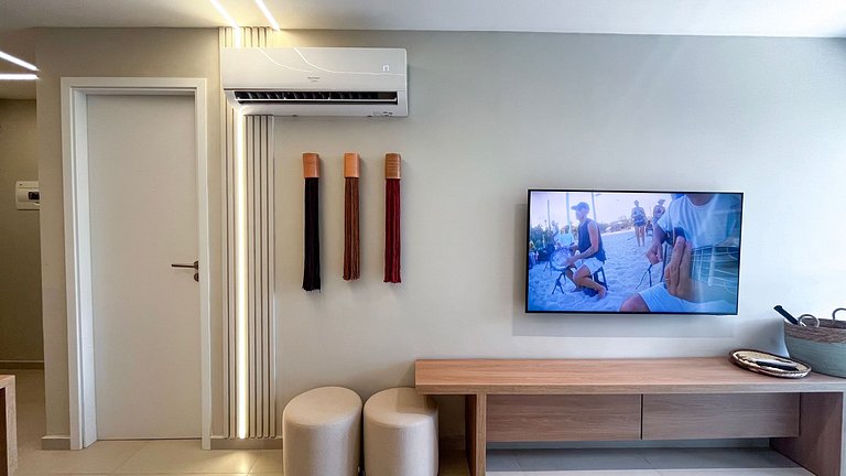 Carneiros | Varanda Gourmet e Vista Piscina(C08-5)