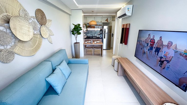 Carneiros | Varanda Gourmet e Vista Piscina(C08-5)