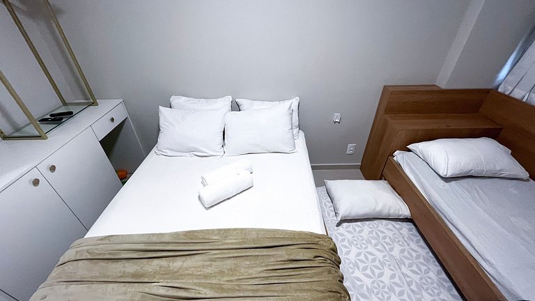 Carneiros | Varanda Gourmet e Vista Piscina(C08-5)