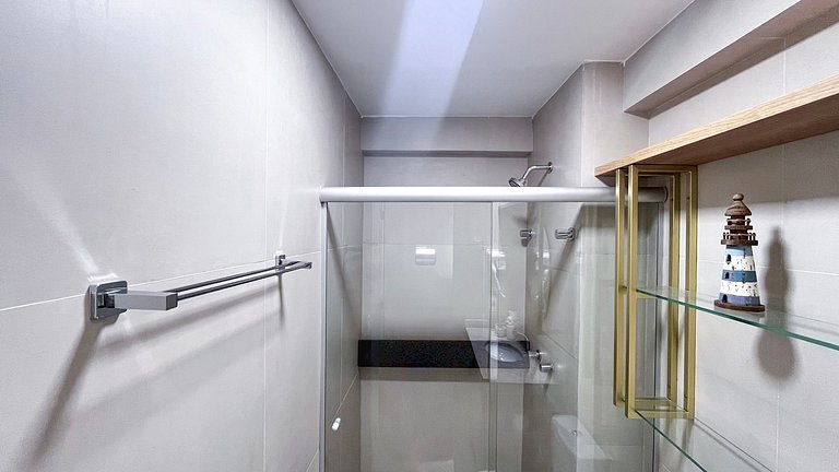 Carneiros | Varanda Gourmet e Vista Piscina(C08-5)