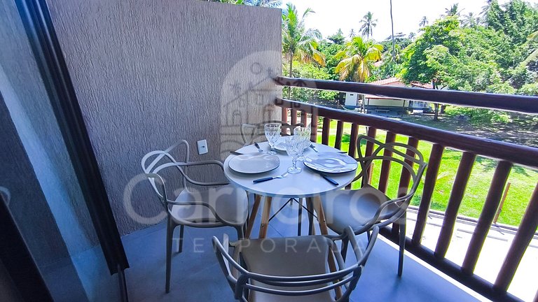 Studio em Resort | Pé na Areia (D219)