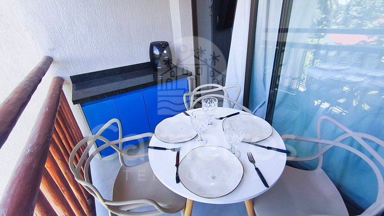 Studio em Resort | Pé na Areia (D219)