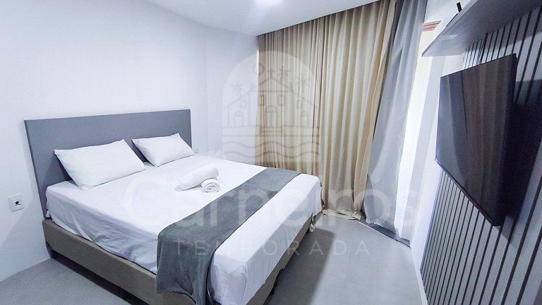 Studio em Resort | Pé na Areia (D219)