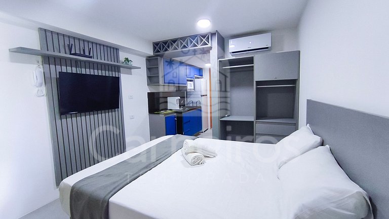 Studio em Resort | Pé na Areia (D219)