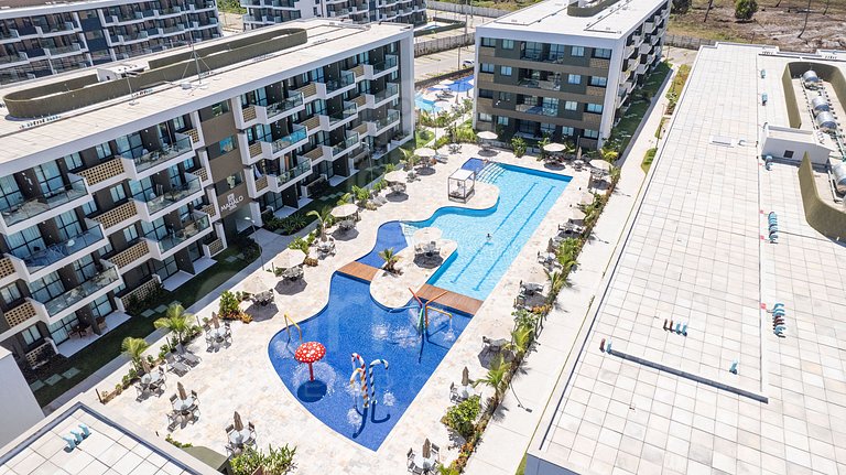 Flat 1 Quarto - Mana Beach Experience - Porto de Galinhas