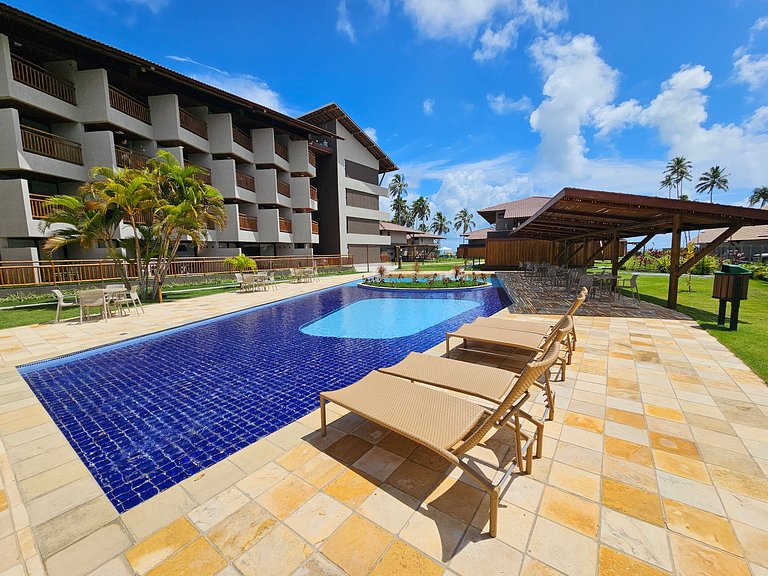 Apto no Carneiros Atlântico - Pé na areia (D019)