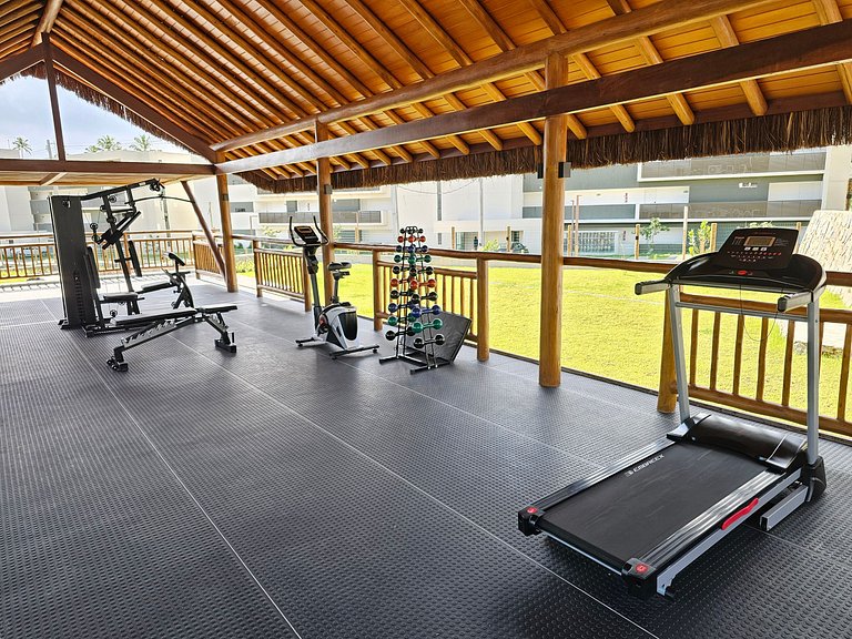 Apto no Carneiros Atlântico - Pé na areia (D019)