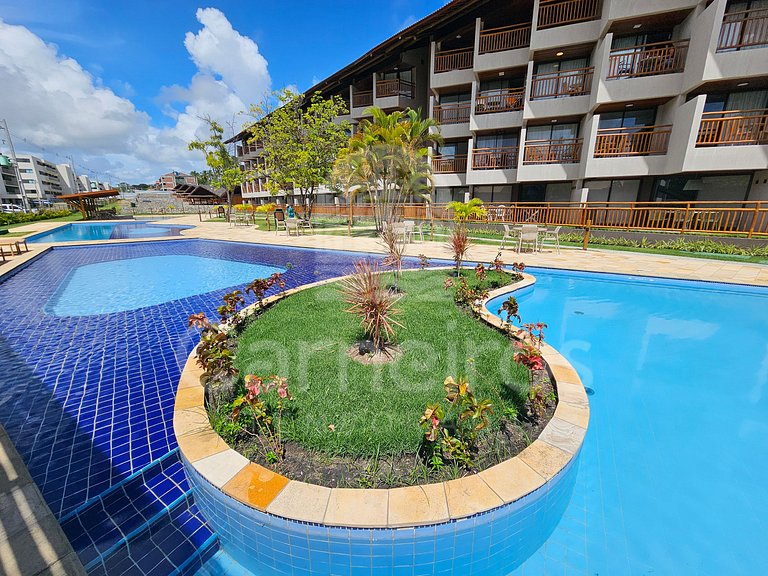 Studio no Carneiros Atlântico - Pé na areia (D113)