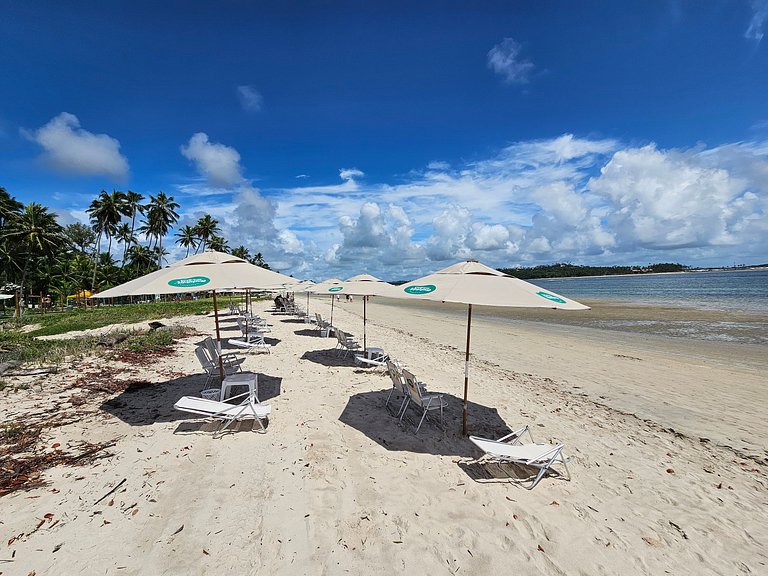 Studio no Carneiros Atlântico - Pé na areia (D232)