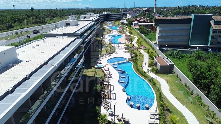 Studio em Resort | Vista Piscina (A06-3)