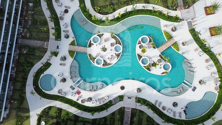 Studio Vista Piscina no Beach Class Verano (C15-2)