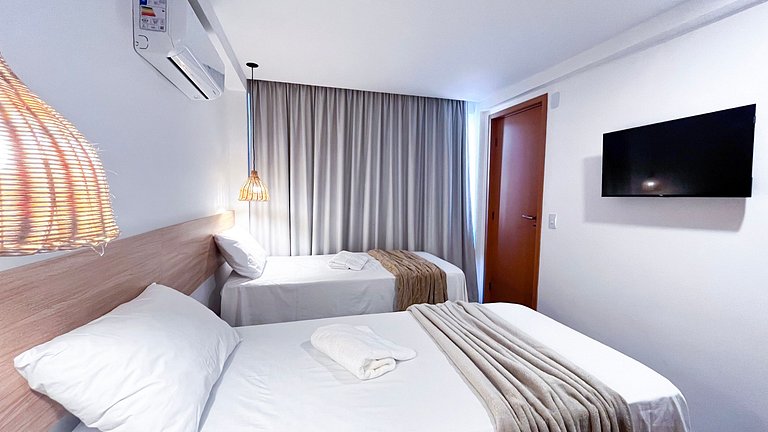 Bangalô c/ Piscina Privativa - 04 Suítes - Carneiros Atlânti